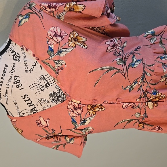 Flower Printed Dress - Picture 2 of 6